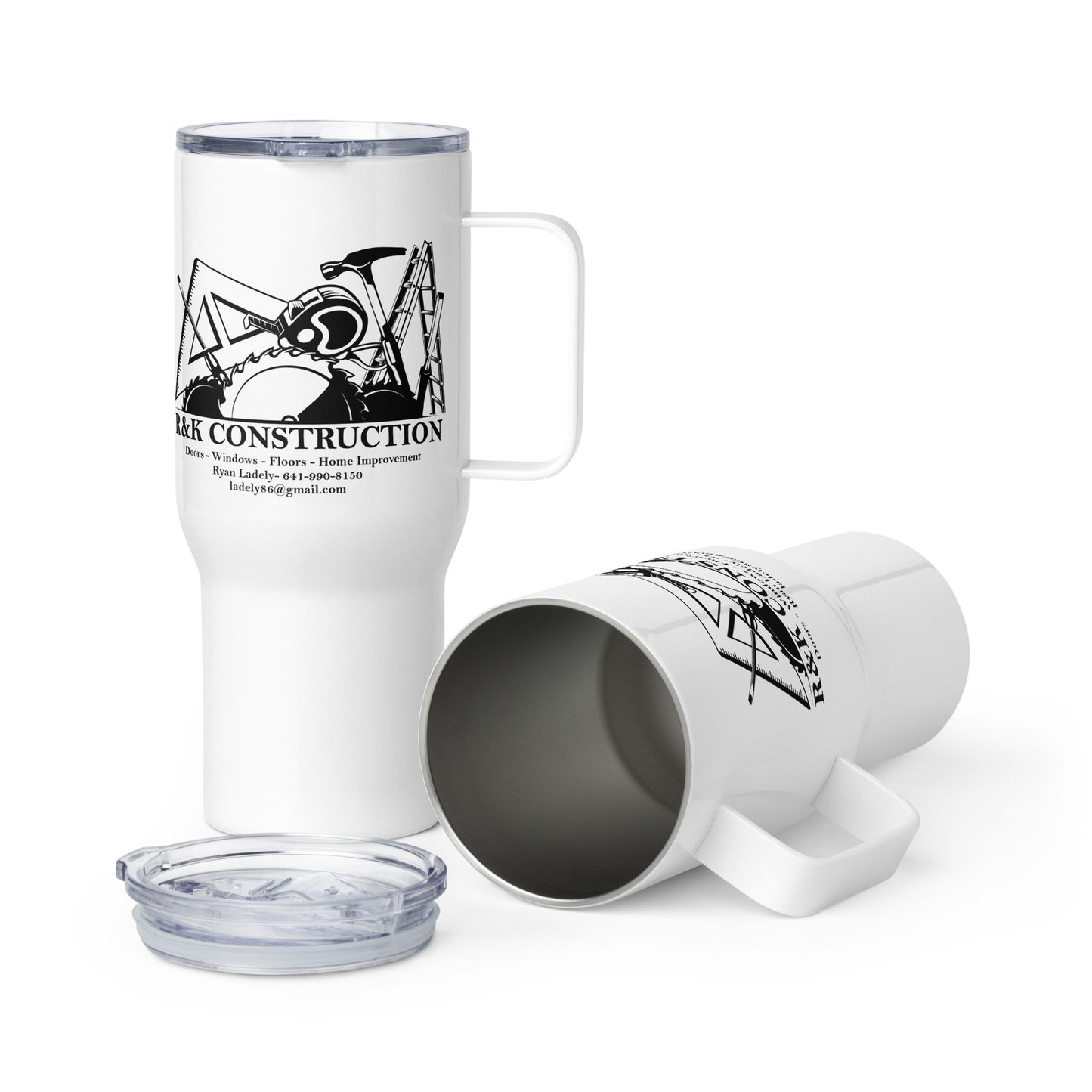 R&K Travel mug with a handle