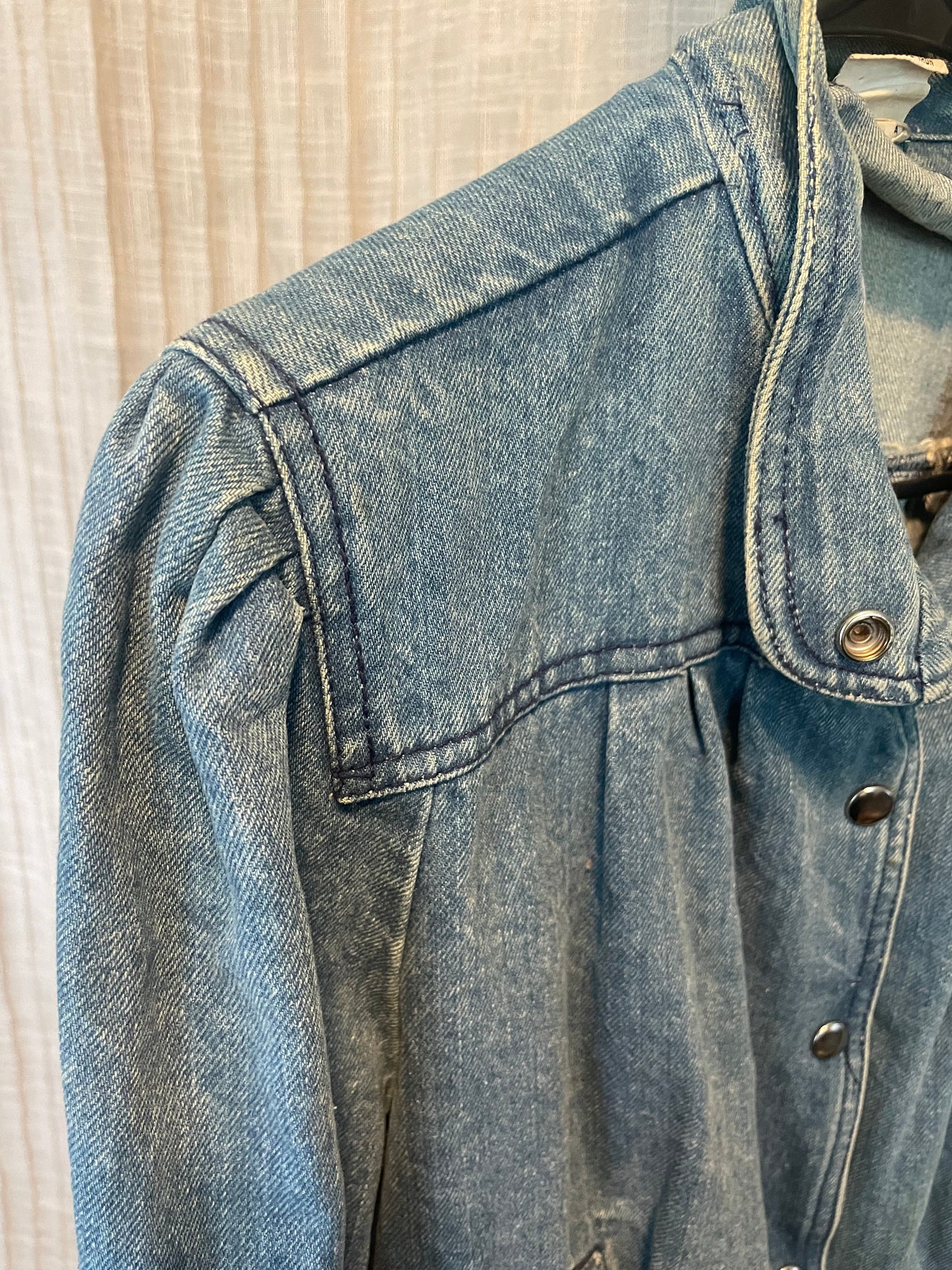 80's Denim Jacket Bomber Coat Vintage