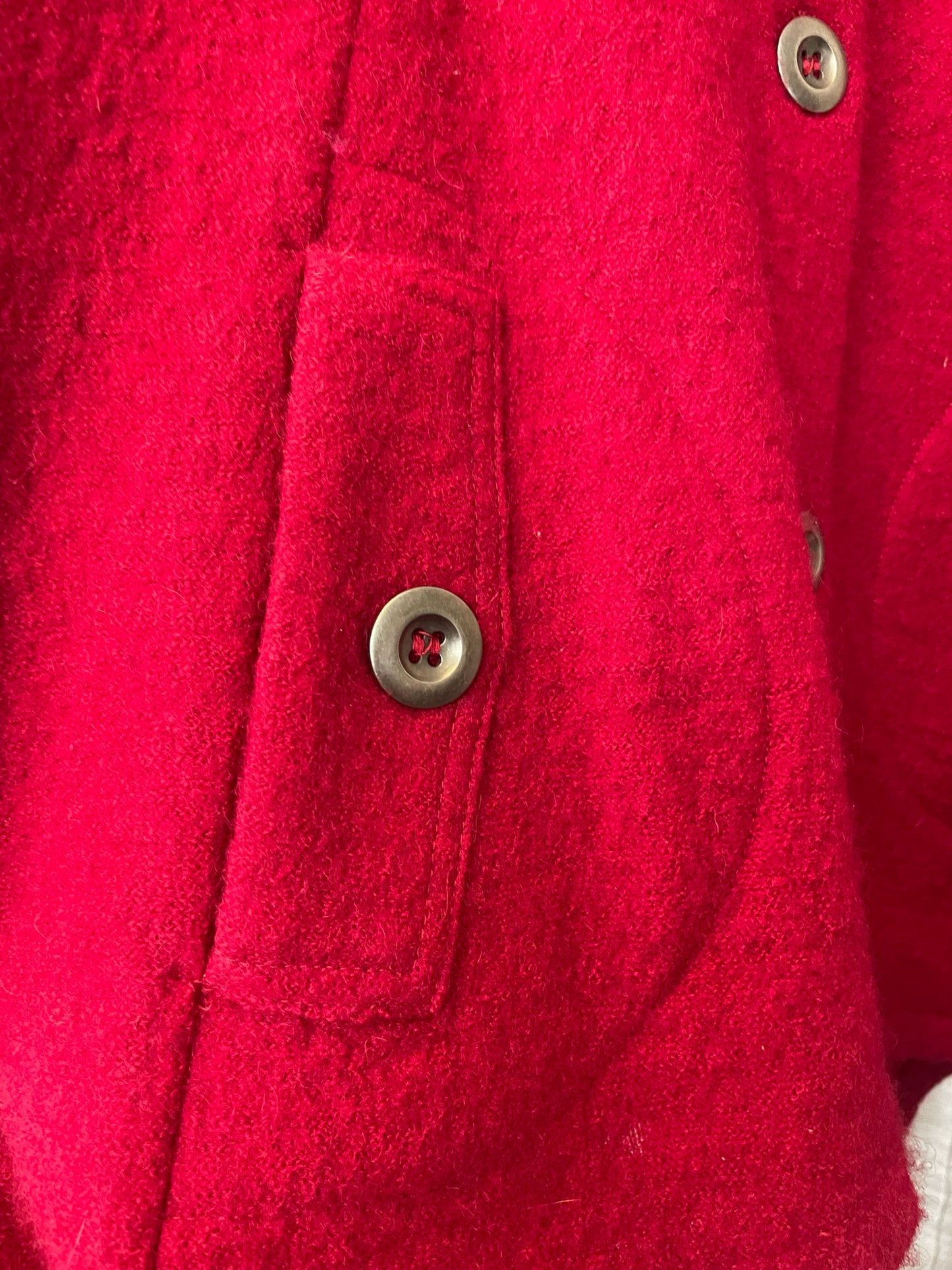 North Style Hooded Boiled Wool Jacket Random Altered Size Large