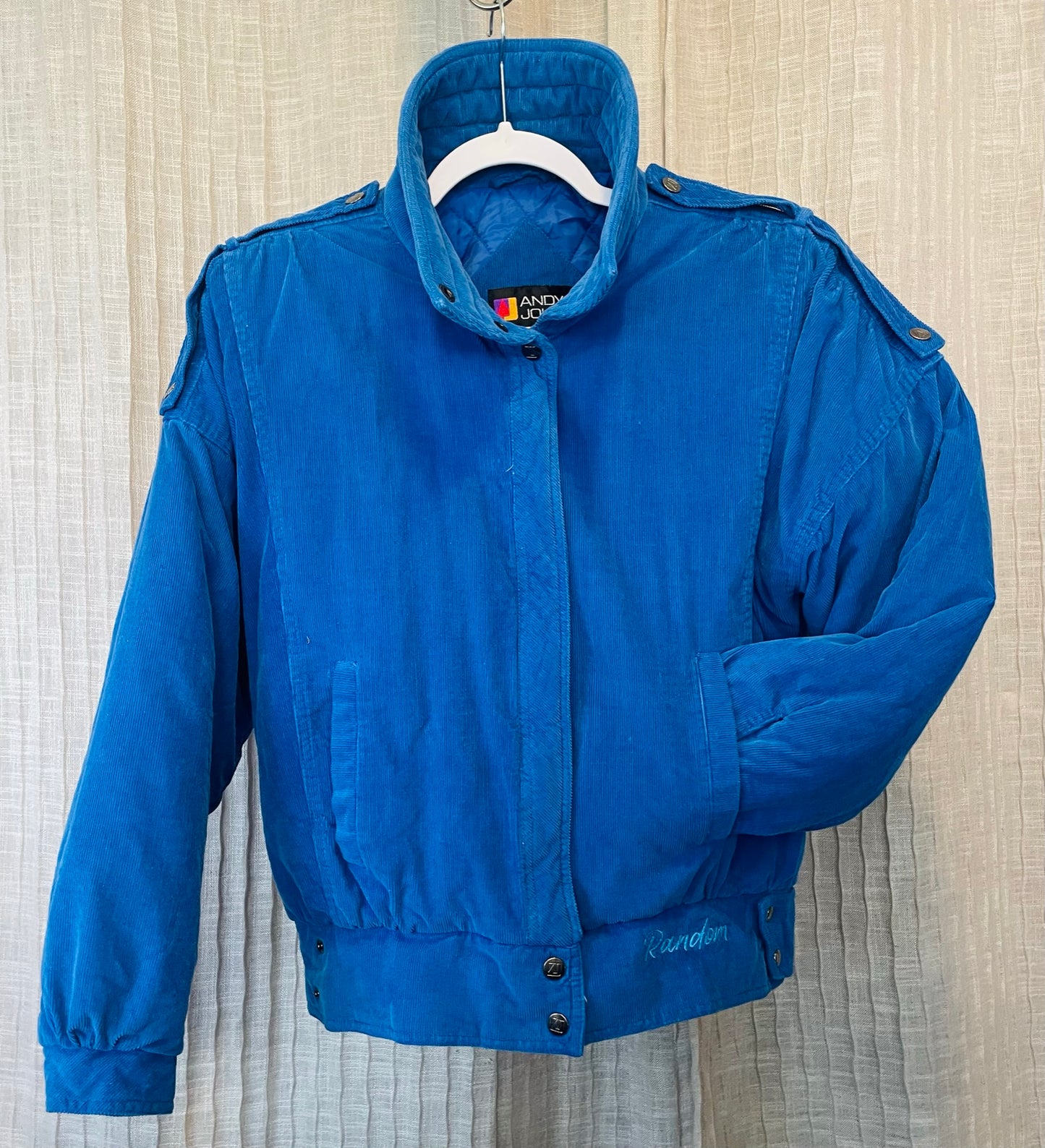 Andy Johns Vintage Size Medium Corduroy Jacket Altered Random