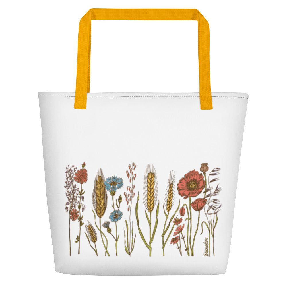 Wild Flowers Beach Bag