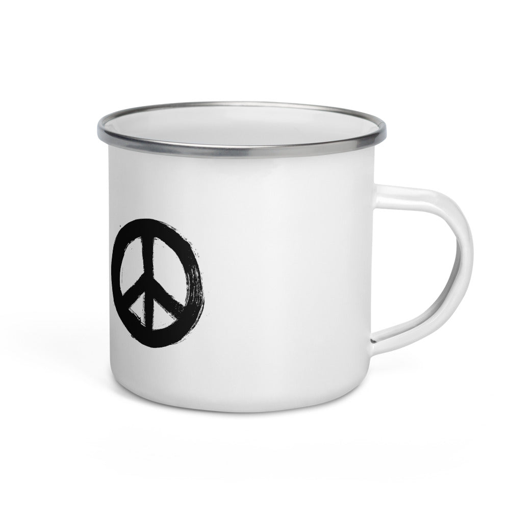 Peace Enamel Mug