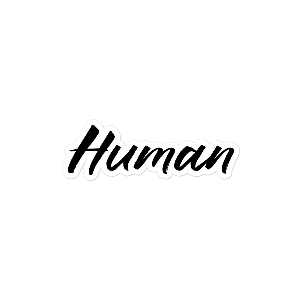 Human Bubble-free sticker
