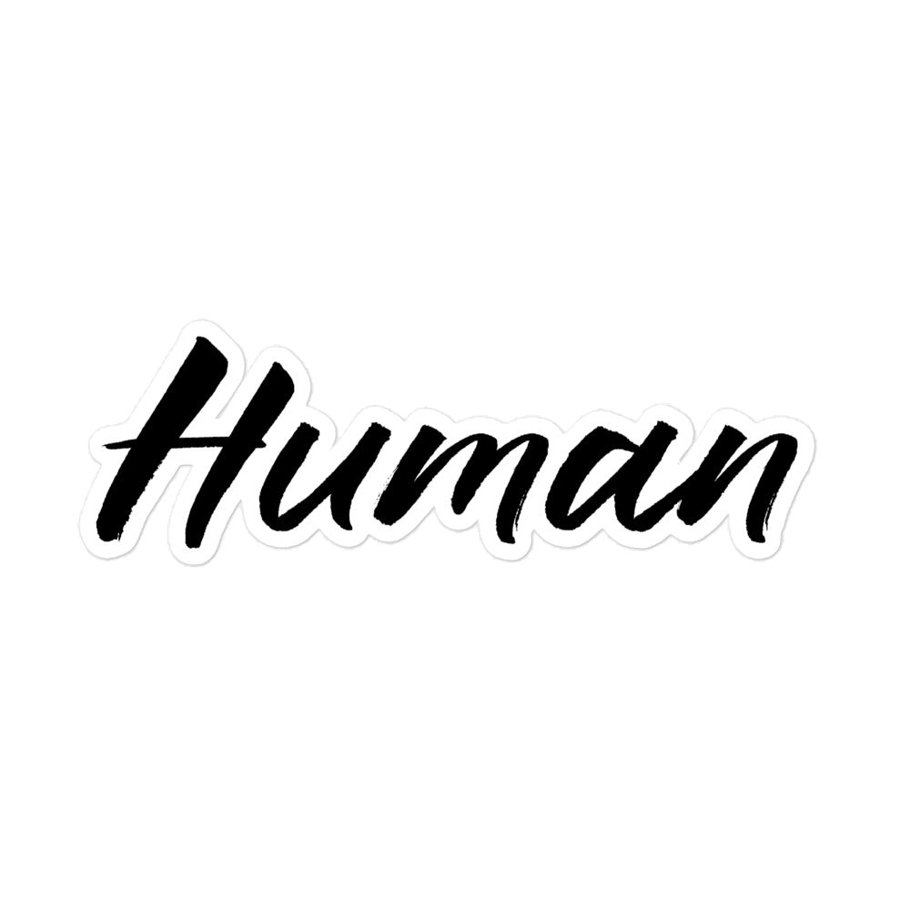 Human Bubble-free sticker