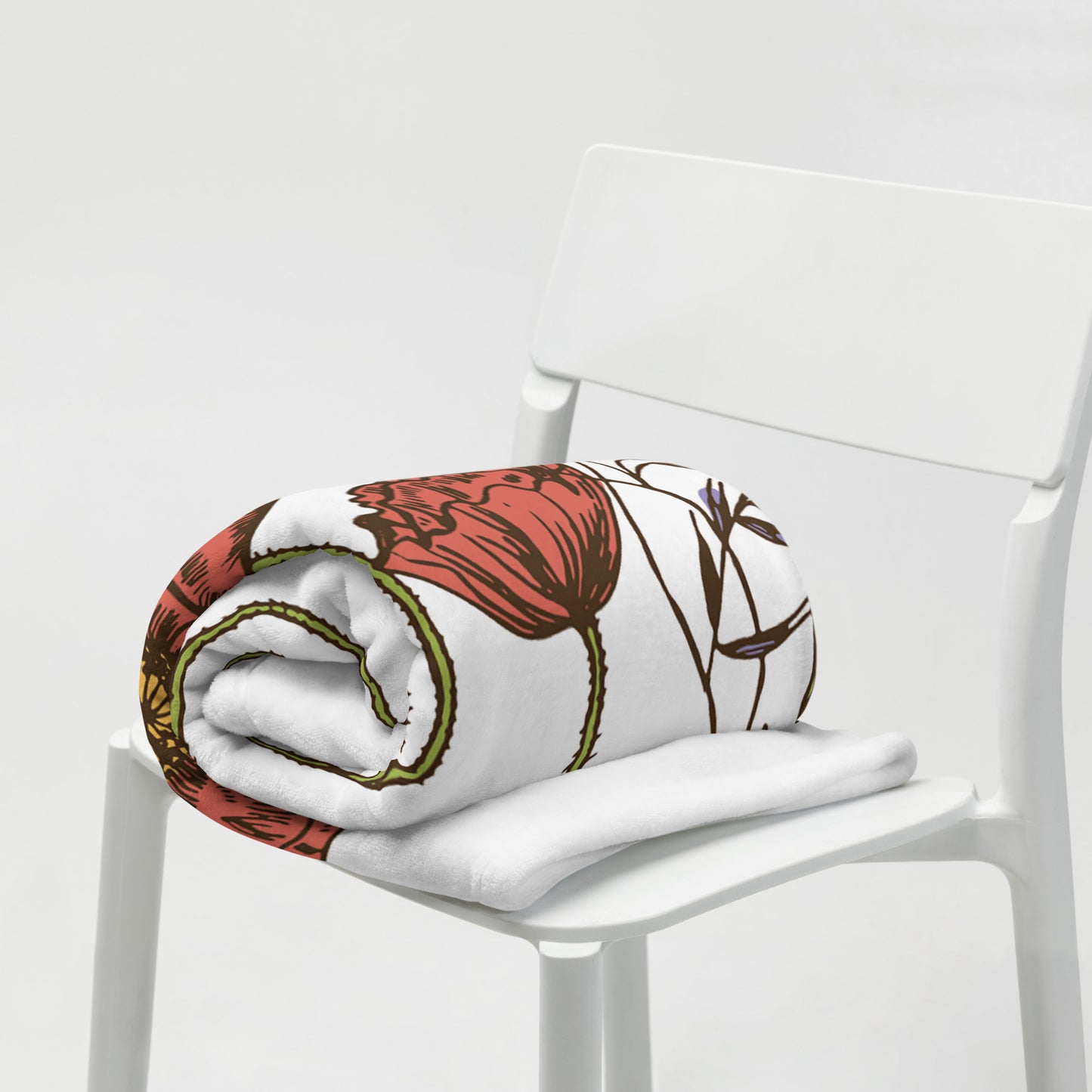 Wild Flower Throw Blanket