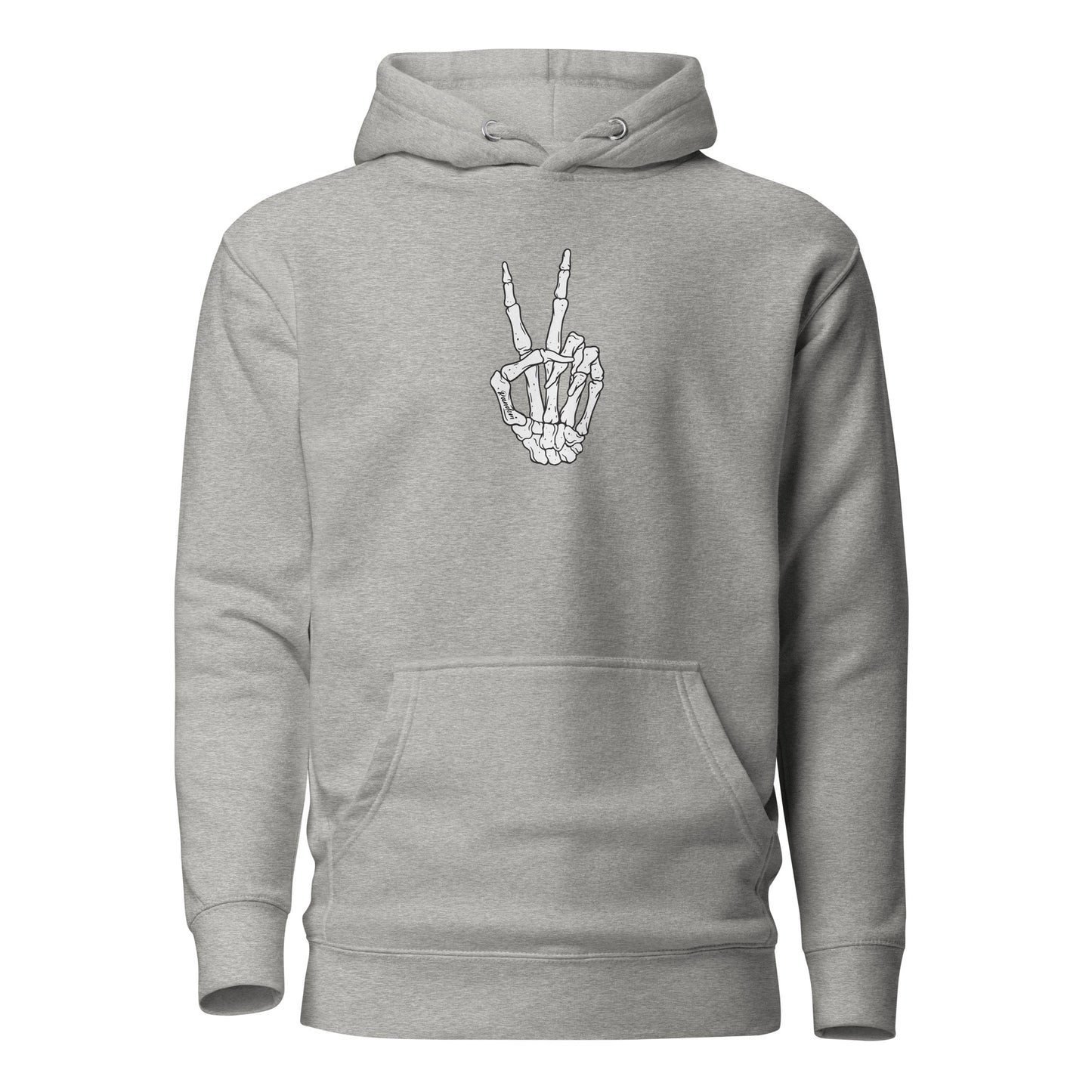 Peace Sign Skeleton Hand Hoodie