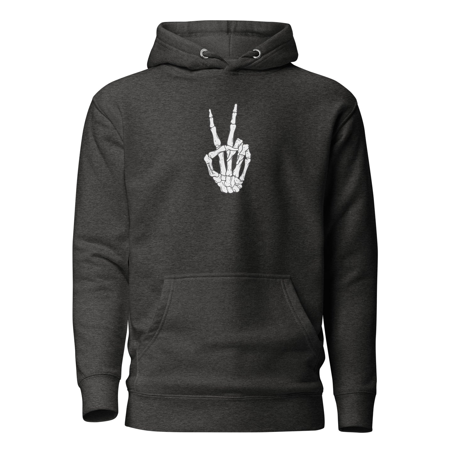 Peace Sign Skeleton Hand Hoodie