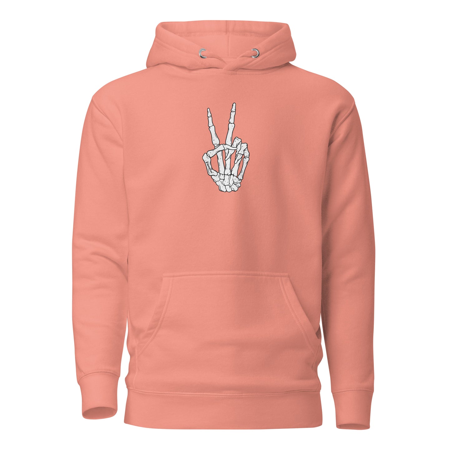 Peace Sign Skeleton Hand Hoodie