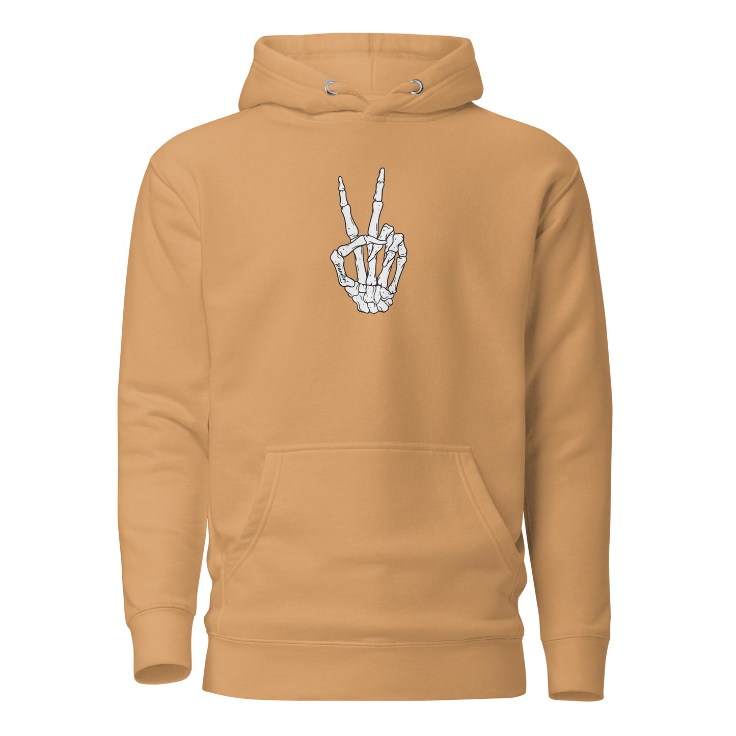 Peace Sign Skeleton Hand Hoodie