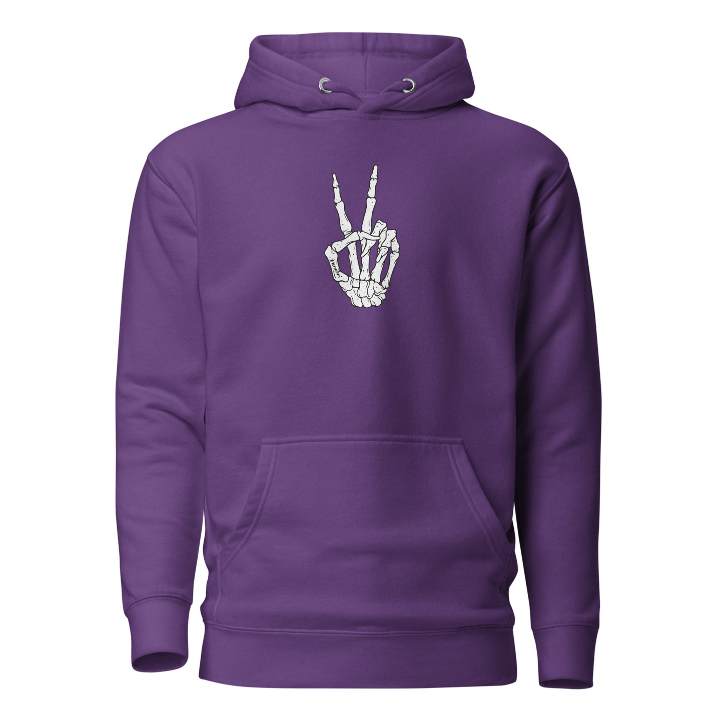 Peace Sign Skeleton Hand Hoodie