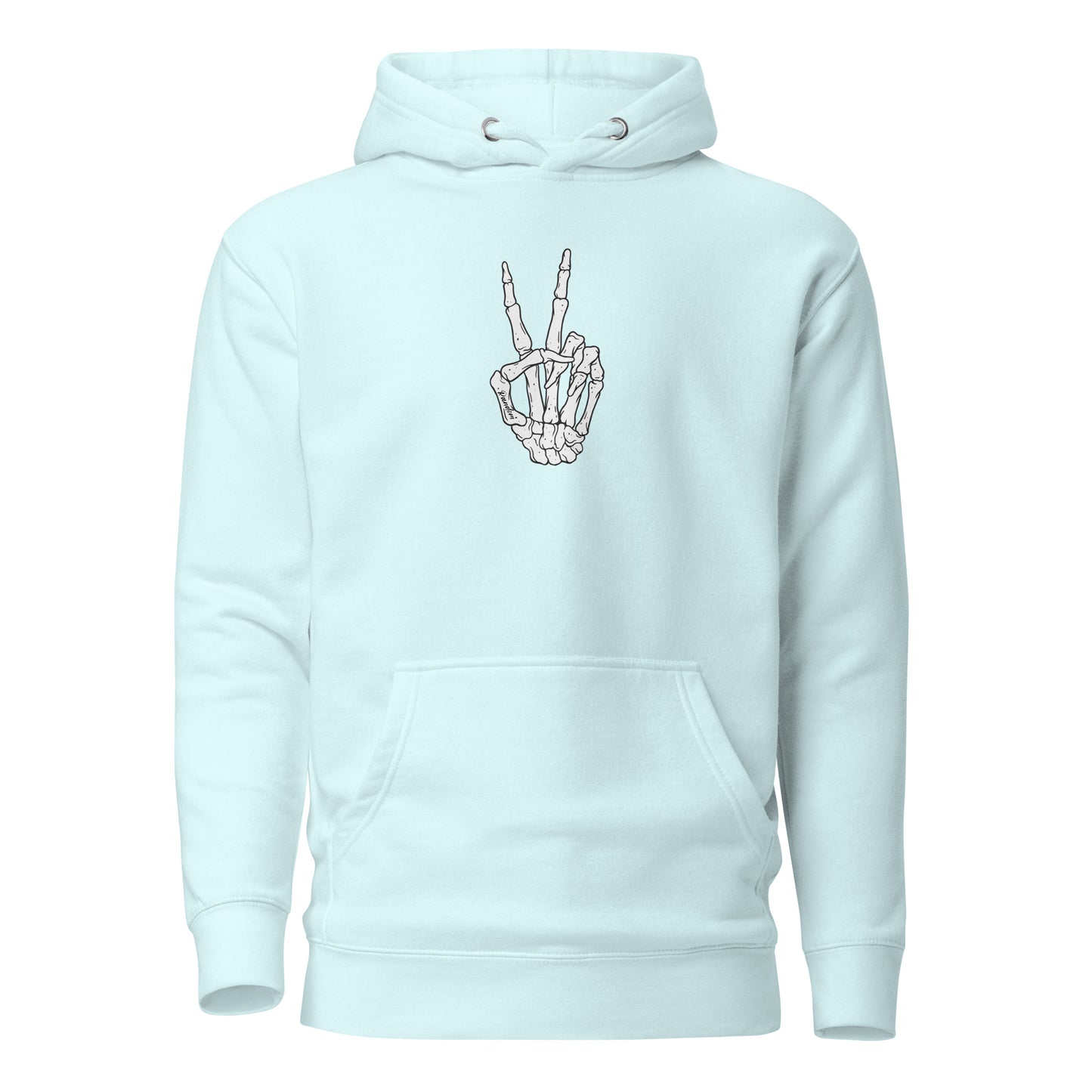 Peace Sign Skeleton Hand Hoodie