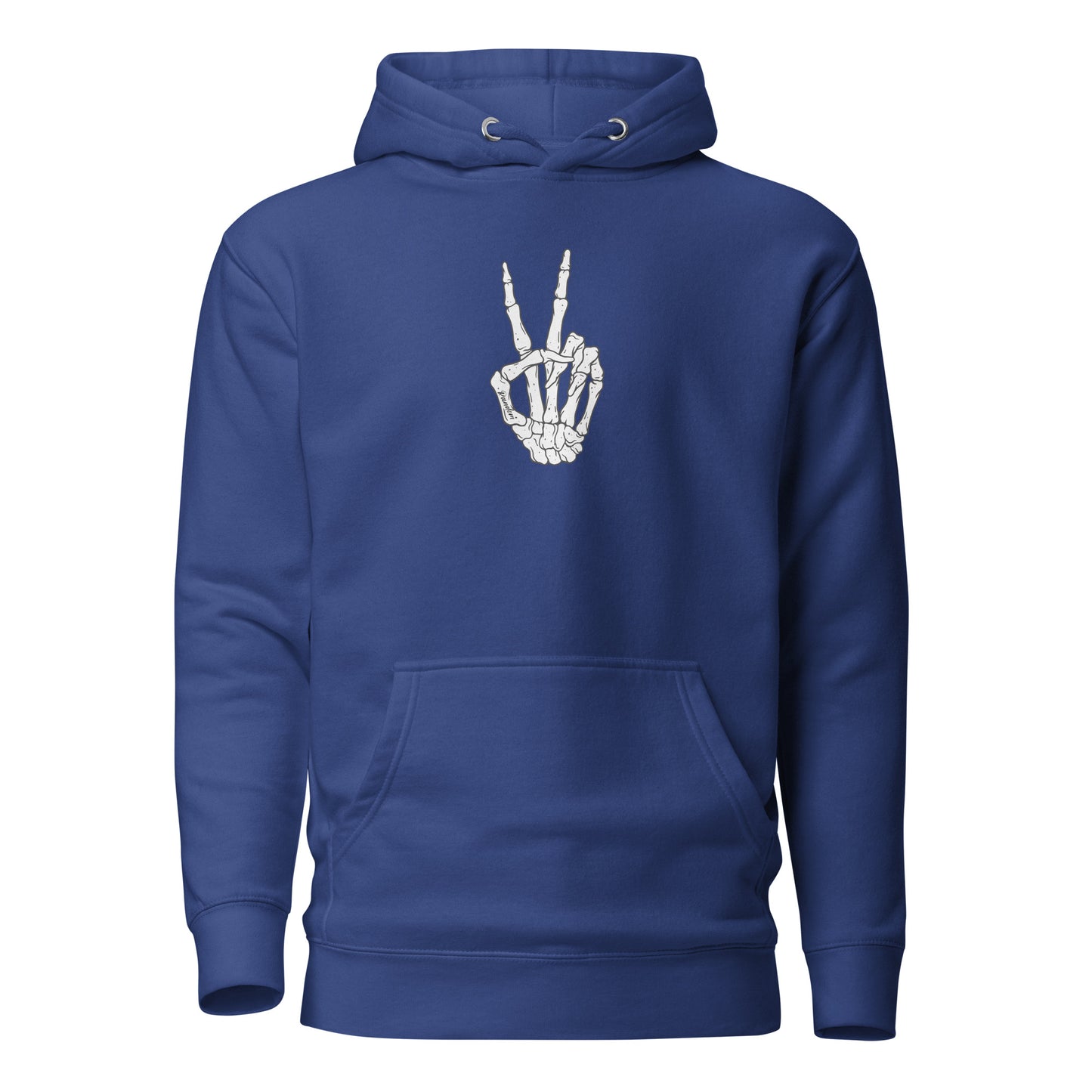 Peace Sign Skeleton Hand Hoodie