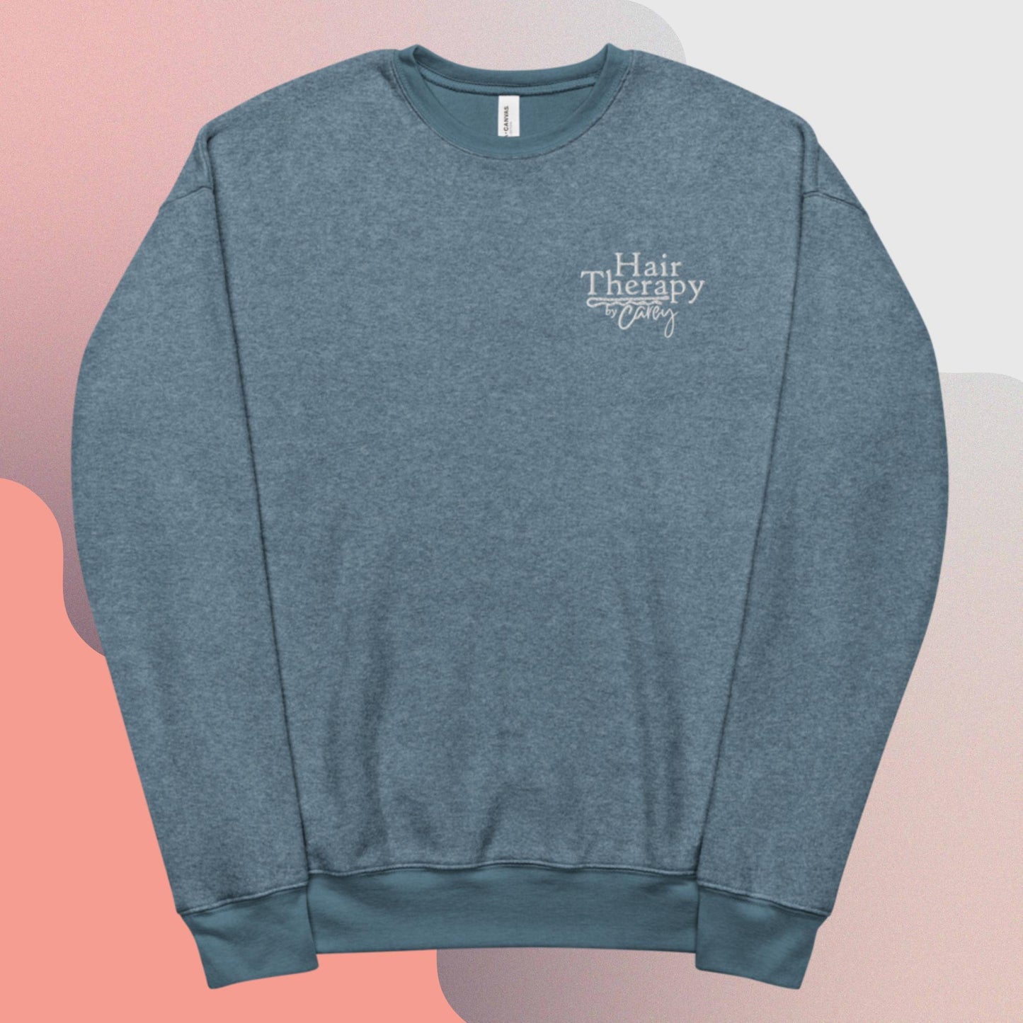 Unisex sueded fleece sweatshirt