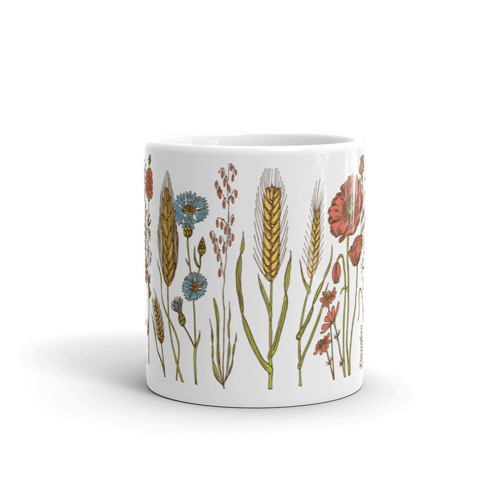 Wild Flower glossy mug