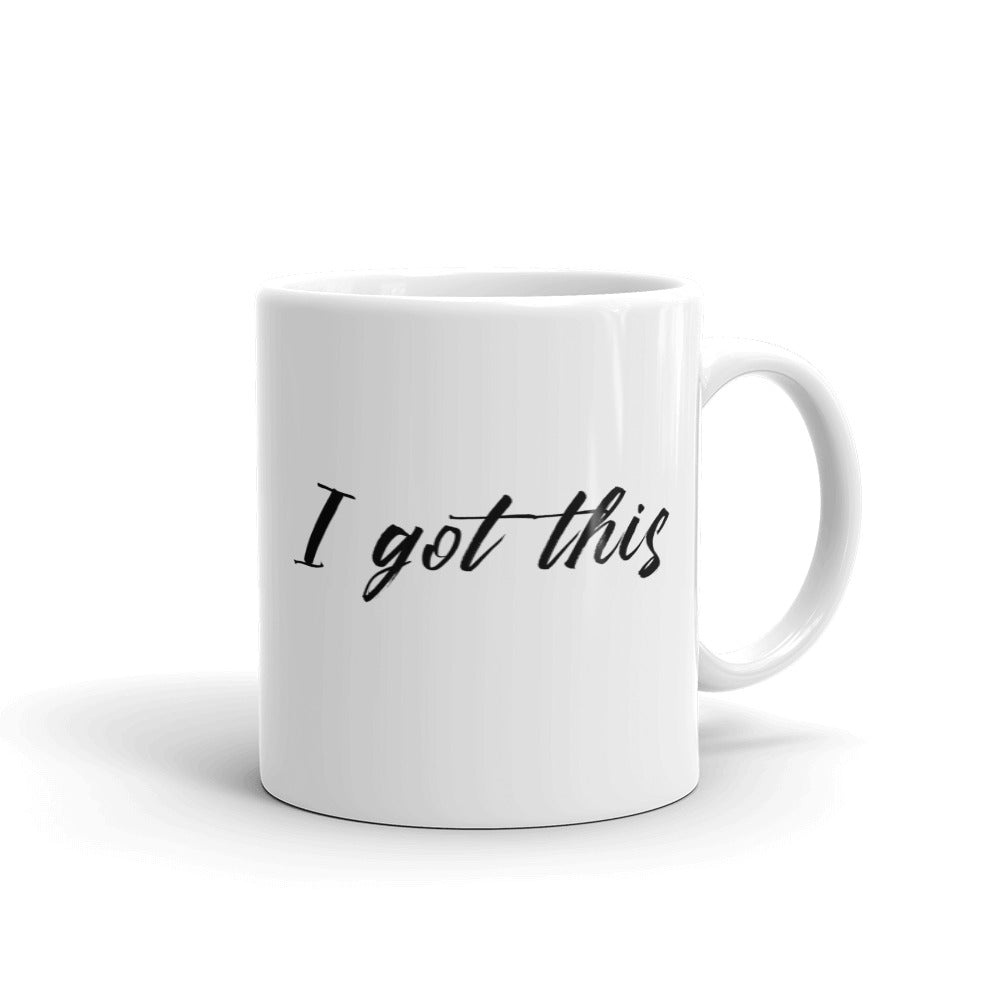 White glossy mug