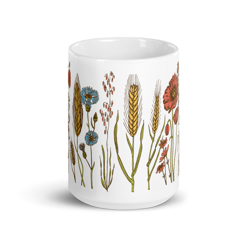 Wild Flower glossy mug