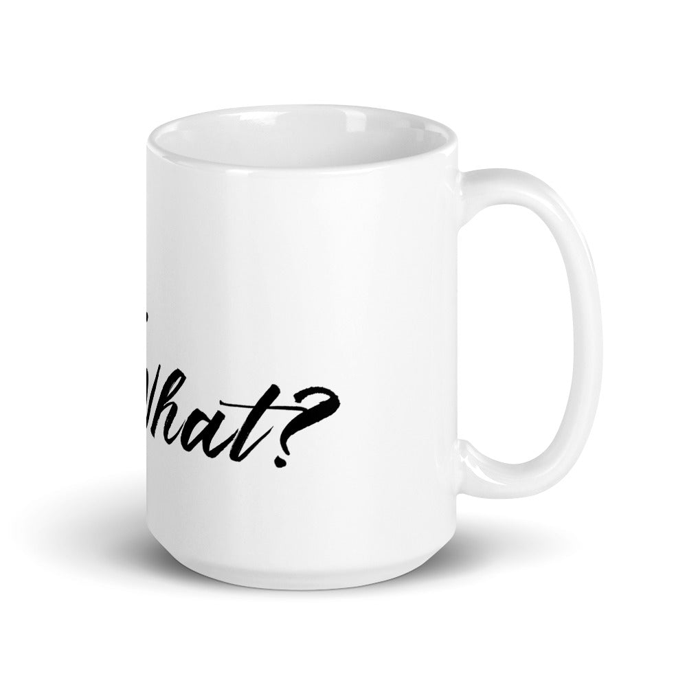 White glossy mug