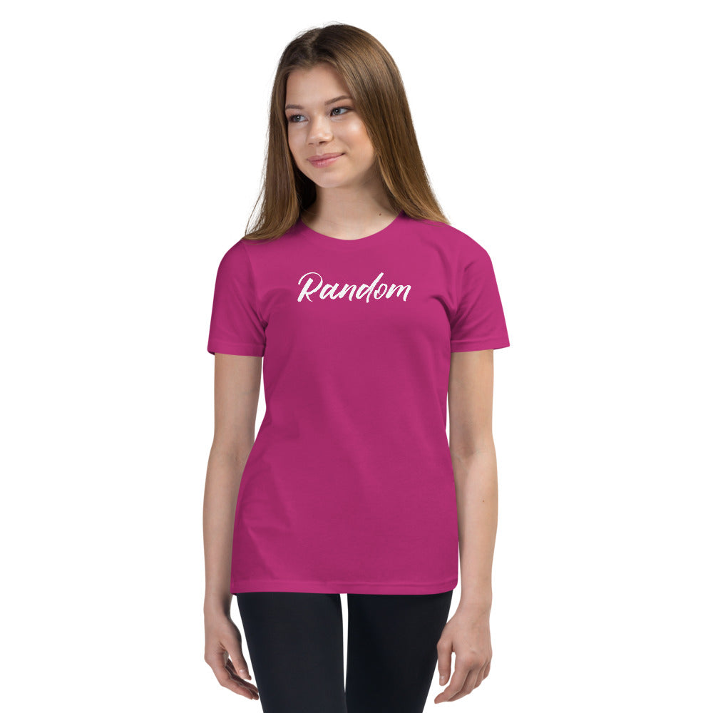 Random White Youth Short Sleeve T-Shirt