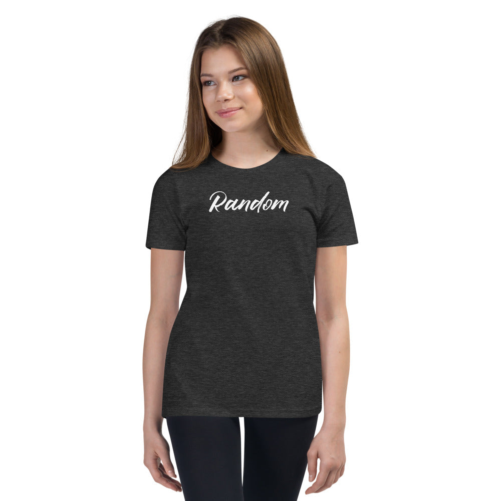 Random White Youth Short Sleeve T-Shirt