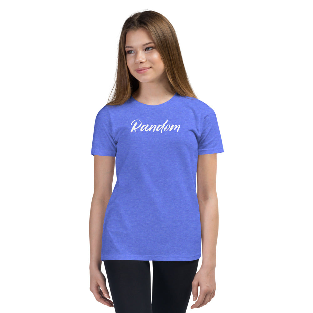 Random White Youth Short Sleeve T-Shirt