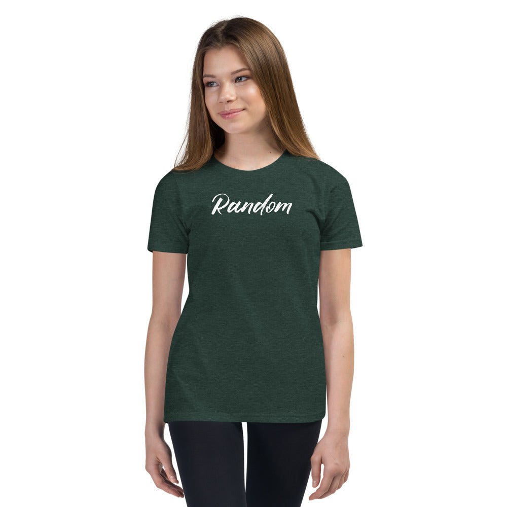 Random White Youth Short Sleeve T-Shirt
