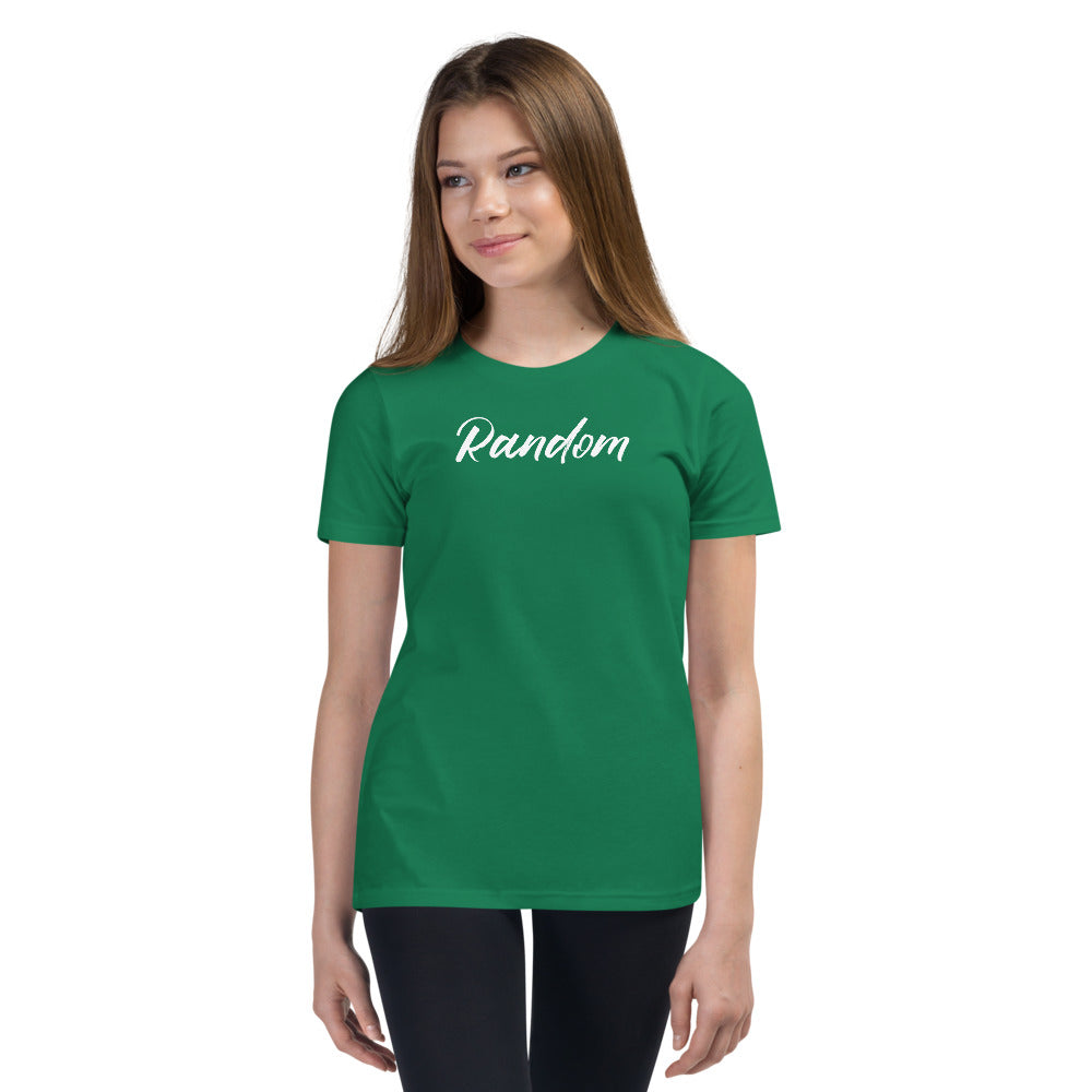 Random White Youth Short Sleeve T-Shirt