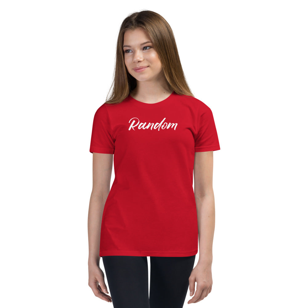 Random White Youth Short Sleeve T-Shirt