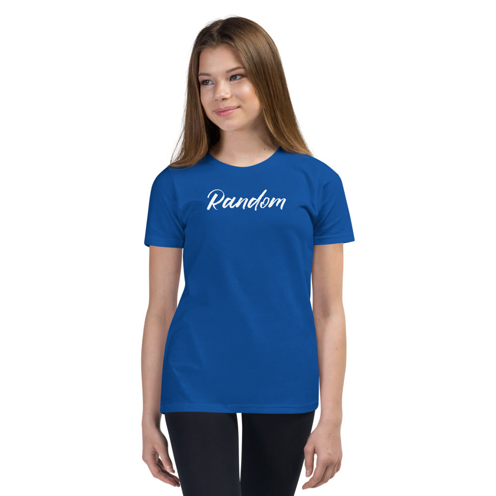 Random White Youth Short Sleeve T-Shirt
