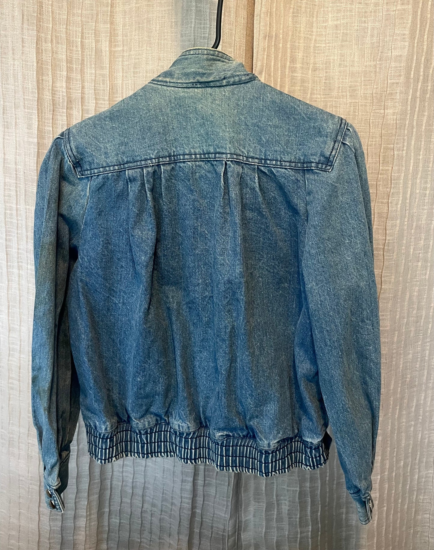 80's Denim Jacket Bomber Coat Vintage