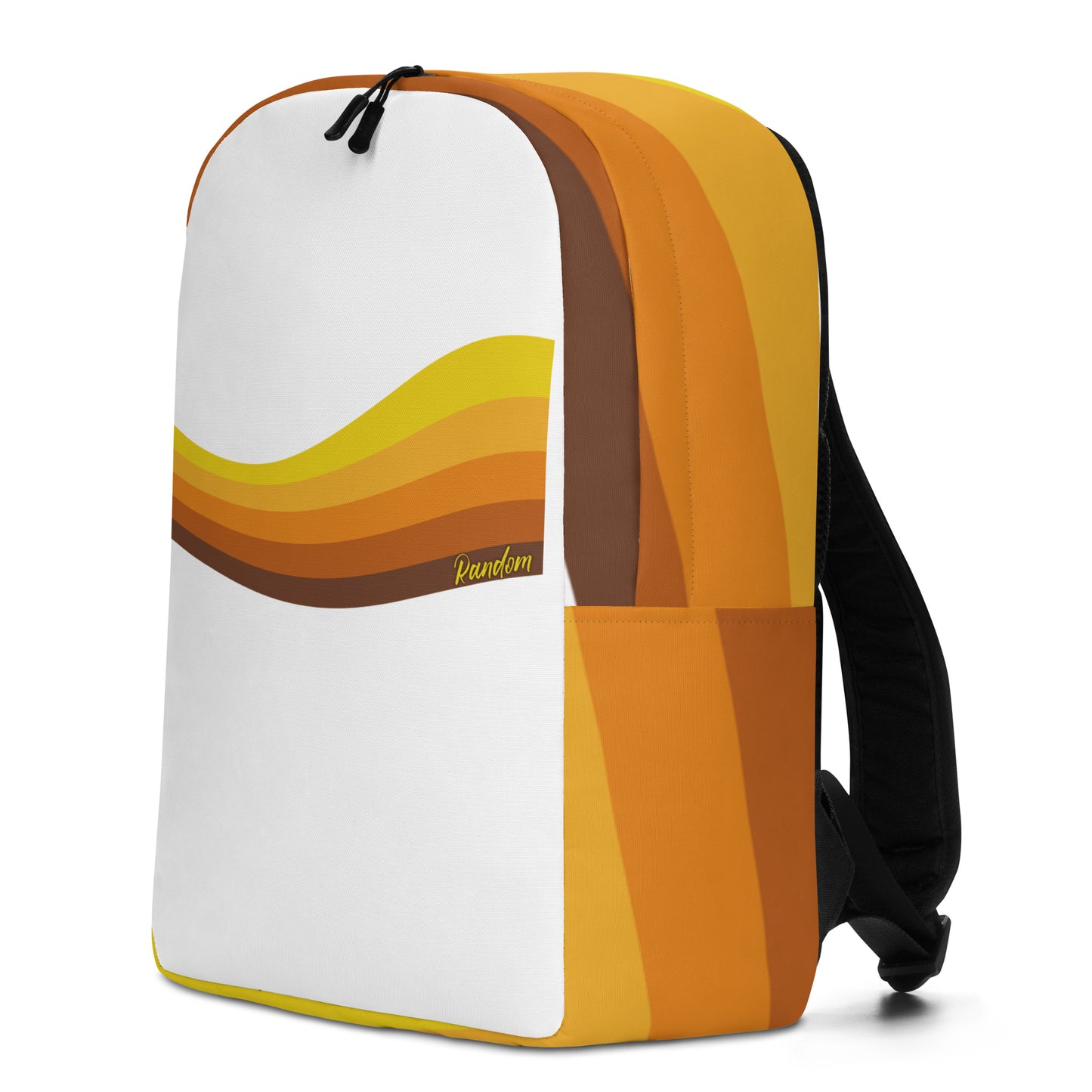 Warm Vibe Wave Minimalist Backpack