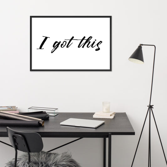 I got this Framed matte paper poster