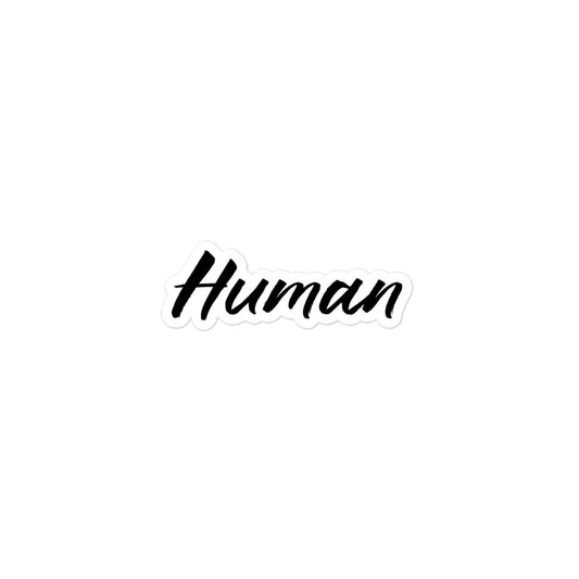 Human Bubble-free sticker