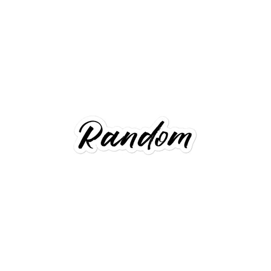 Random Bubble-free sticker