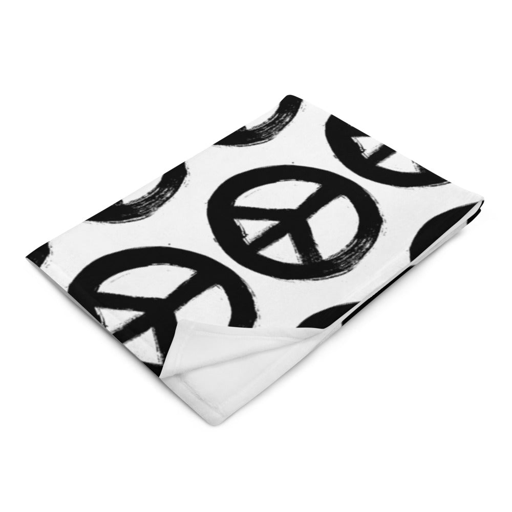Peace Sign Throw Blanket