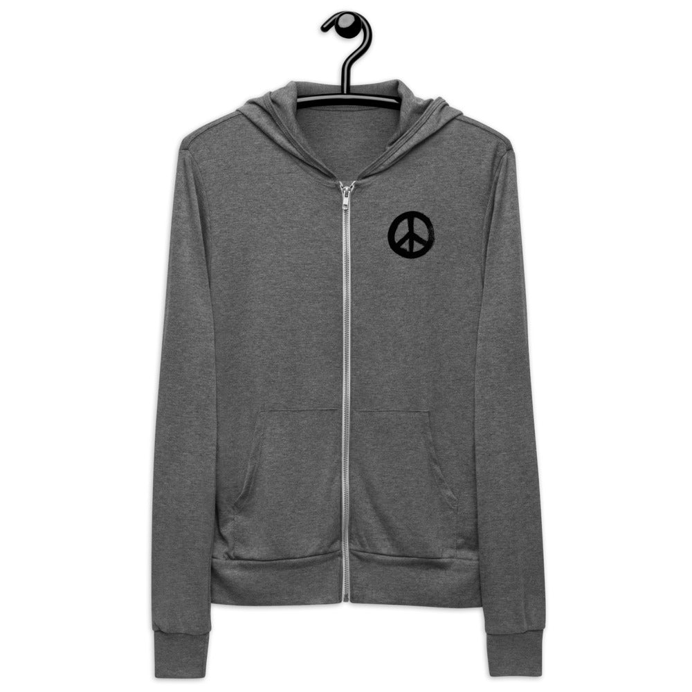 Peace Unisex zip hoodie