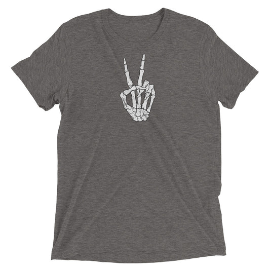 Peace Sign Skeleton Hand Short sleeve SOFT t-shirt