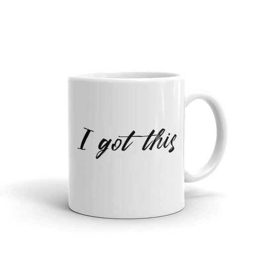 White glossy mug